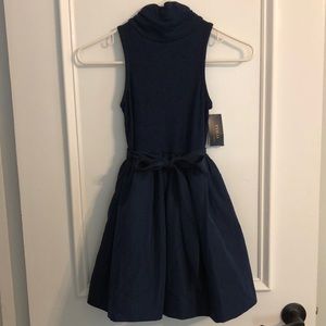 Girls adorable Navy Polo Ralph Lauren dress (sz 7)